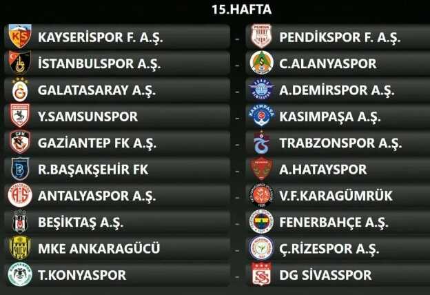Son Dakika: Süper Lig'de sezon fikstürü belli oldu
