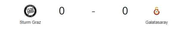 Sturm Graz-Galatasaray maçı kaç kaç, bitti mi? MAÇ SKORU! Sturm Graz Galatasaray maçı kaç kaç, canlı maç skoru! Sturm Graz-Galatasaray maçı kaç kaç, bitti mi? MAÇ SKORU! Sturm Graz Galatasaray maçı kaç kaç, canlı maç skoru!