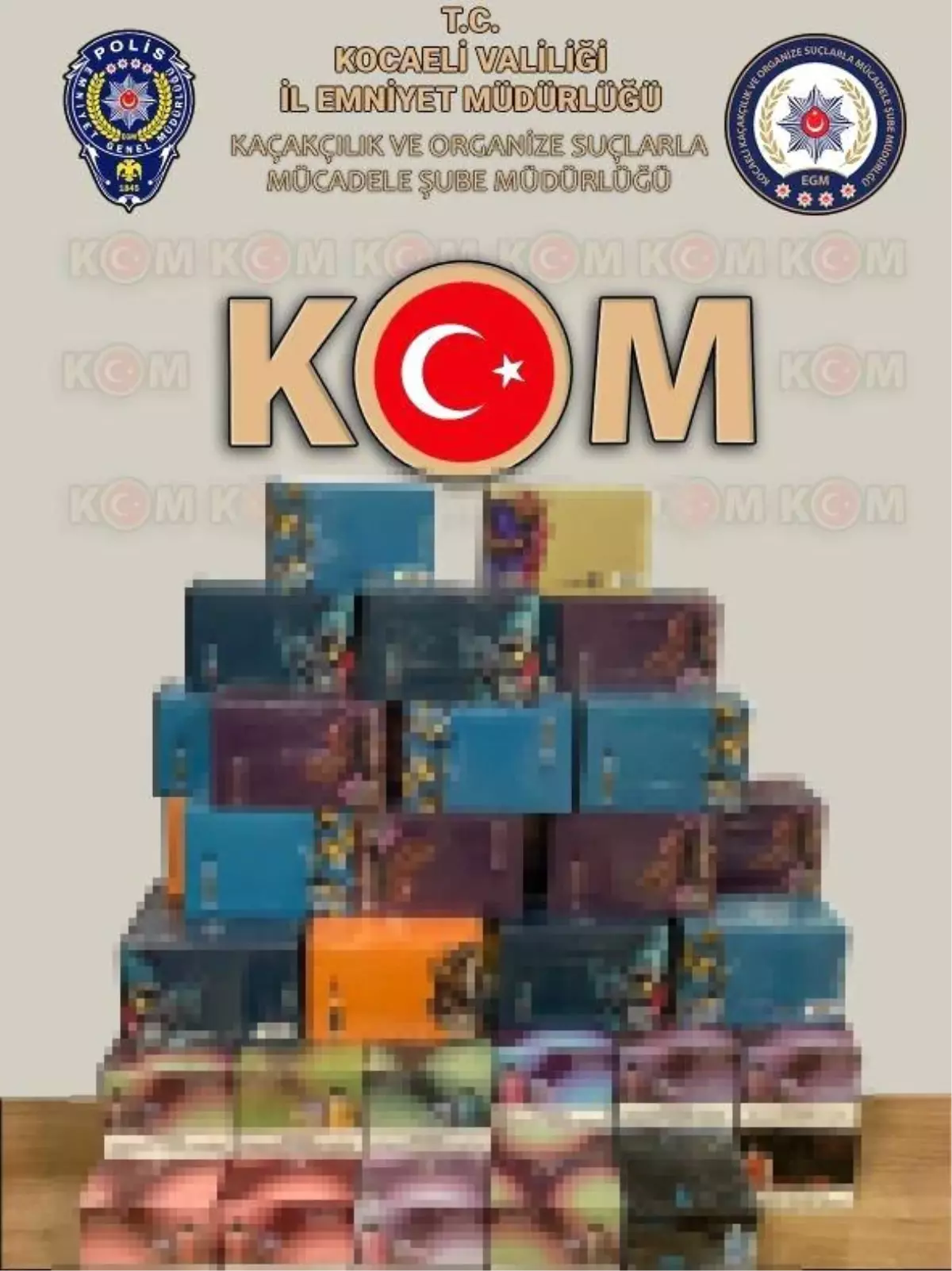 TEM Otoyolu'nda 560 Gümrük Kaçağı Elektronik Sigara Ele Geçirildi