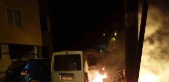 Sinop'un Türkeli ilçesinde otomobil yangını