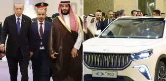 Türkiye-Suudi Arabistan arasında anlaşmalar imzalandı! Veliaht Prens, Erdoğan'ı hediye edilen Togg'la otele bıraktı