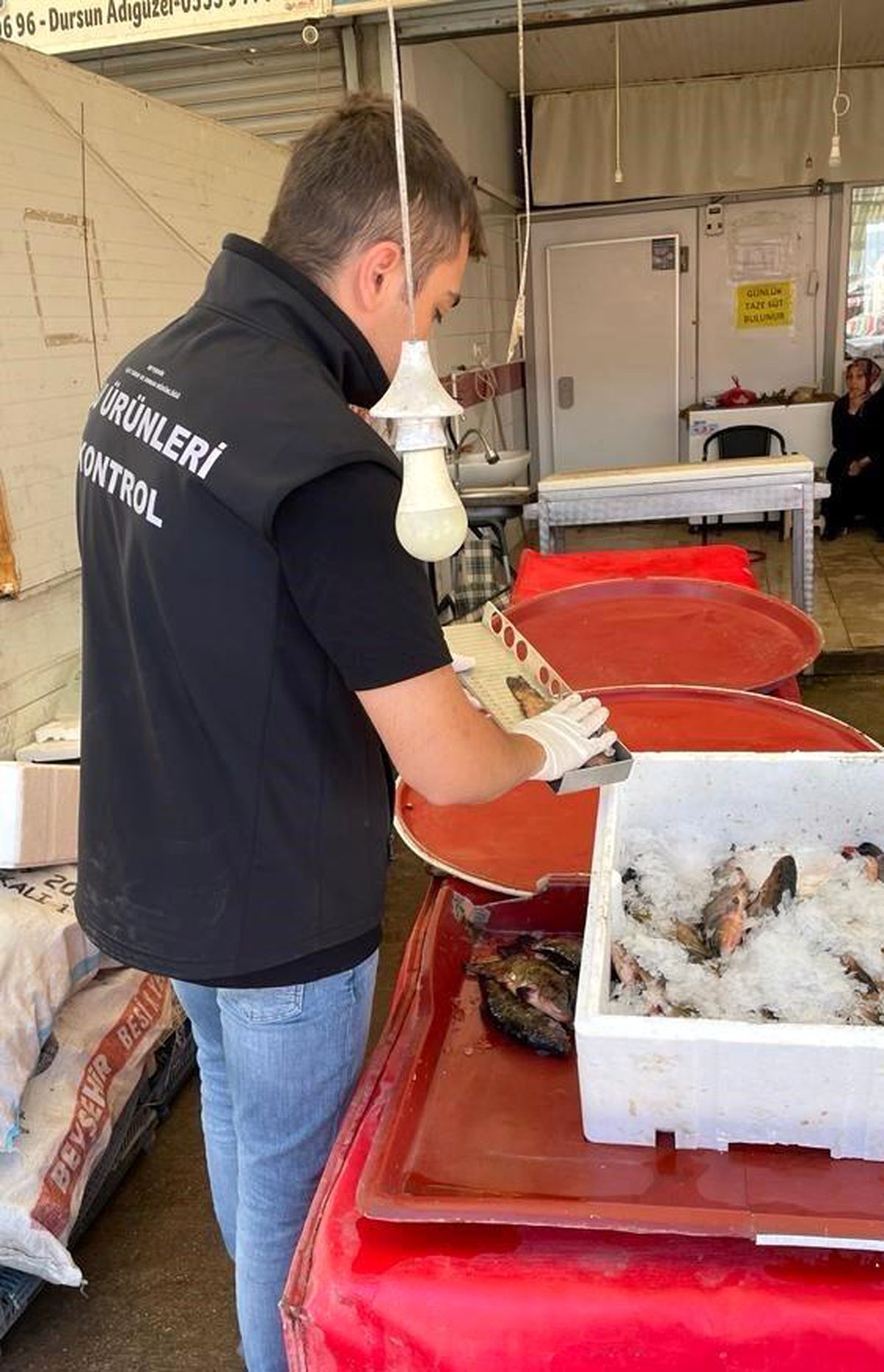 Beyşehir'de Balık Satış Noktaları ve Alım Kantarları Denetlendi