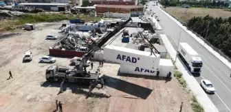 AFAD Silivri'de Konteyner Depolamaya Başladı