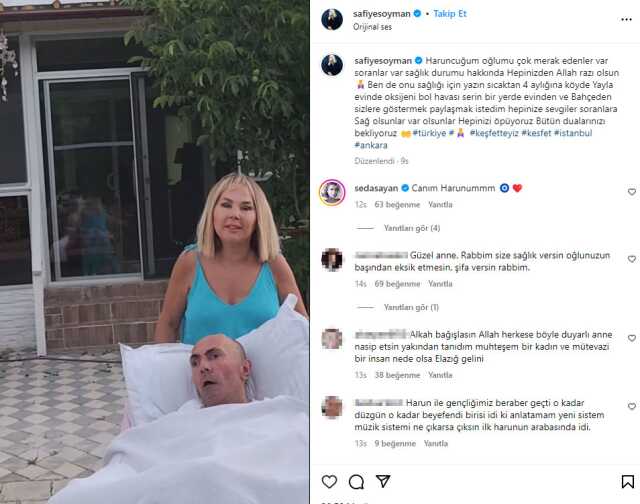 'Merak etmişsiniz' diyen Safiye Soyman, MS hastası oğlunun son halini paylaştı