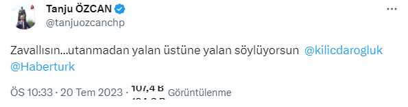 Tanju Özcan'dan Kılıçdaroğlu'na yönelik art arda paylaşımlar: Zavallısın, utanmadan yalan üstüne yalan söylüyorsun