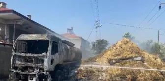 Tekirdağ'da TIR yangınında ev de zarar gördü