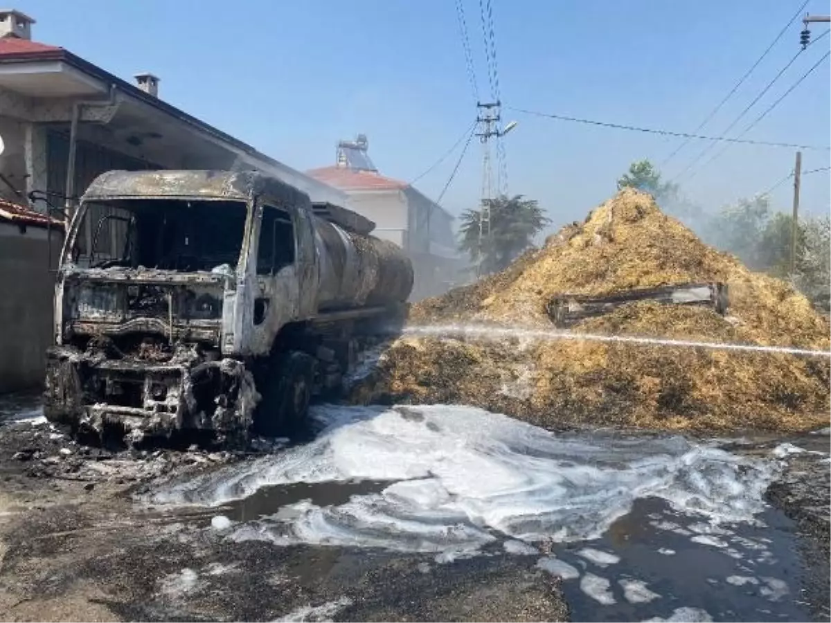 Tekirdağ'da TIR yangınında ev de zarar gördü