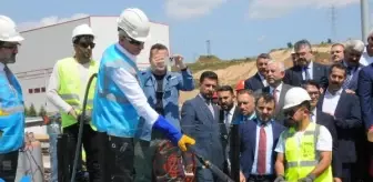 Bakan Uraloğlu, Gebze OSB-Darıca Sahil Metro Hattı'nda ilk ray kaynağını yaptı