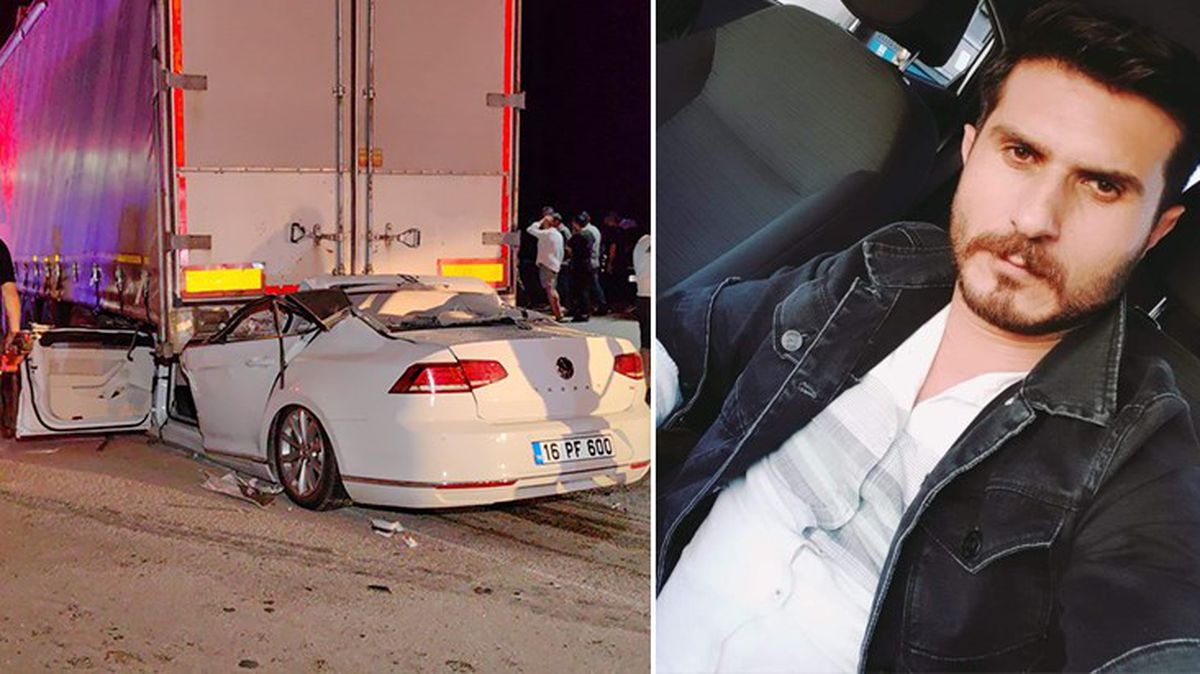 Otomobil tırın altına girdi! Ölen kişinin kuzeni olduğunu gören sürücü sinir krizi geçirdi