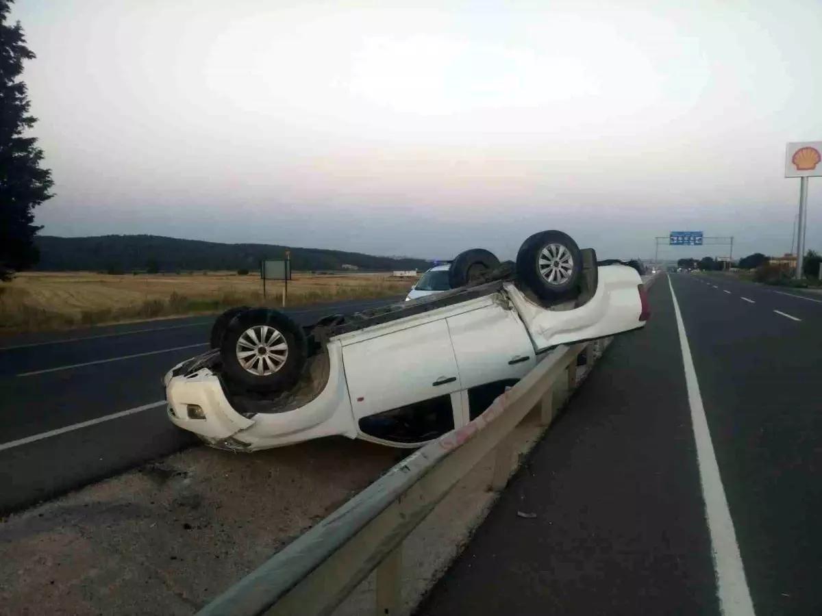 Edirne'de trafik kazası: 1 kişi yaralandı