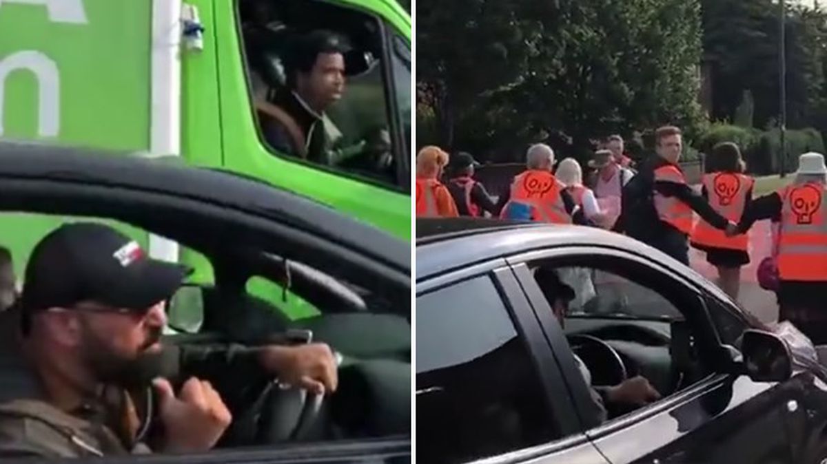 Yolu kapatan iklim aktivistleri, çocuğunu hastaneye yetiştirmeye çalışan anneye izin vermediler