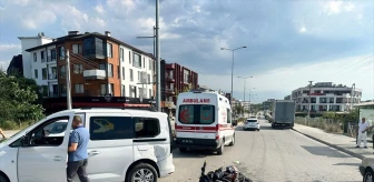 Düzce'de otomobil ile motosikletin çarpışması sonucu 2 kişi yaralandı