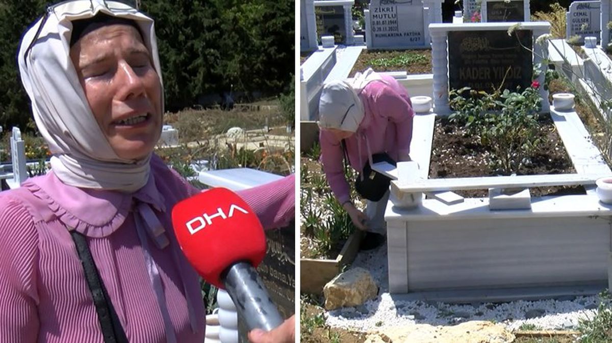 İntihar eden genç kızın mezarının tahrip edilmesi acılı anneyi isyan ettirdi