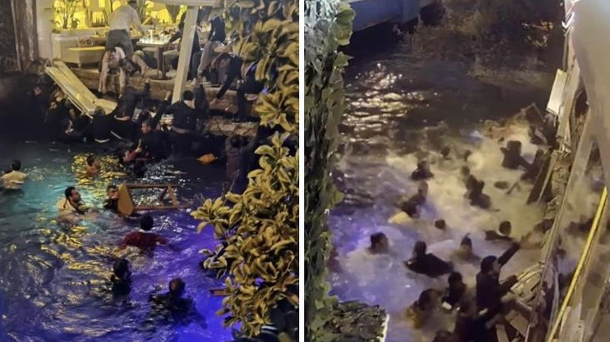 İstanbul'da iskelenin çökme anı kamerada! Titanik filmini aratmayan görüntüler