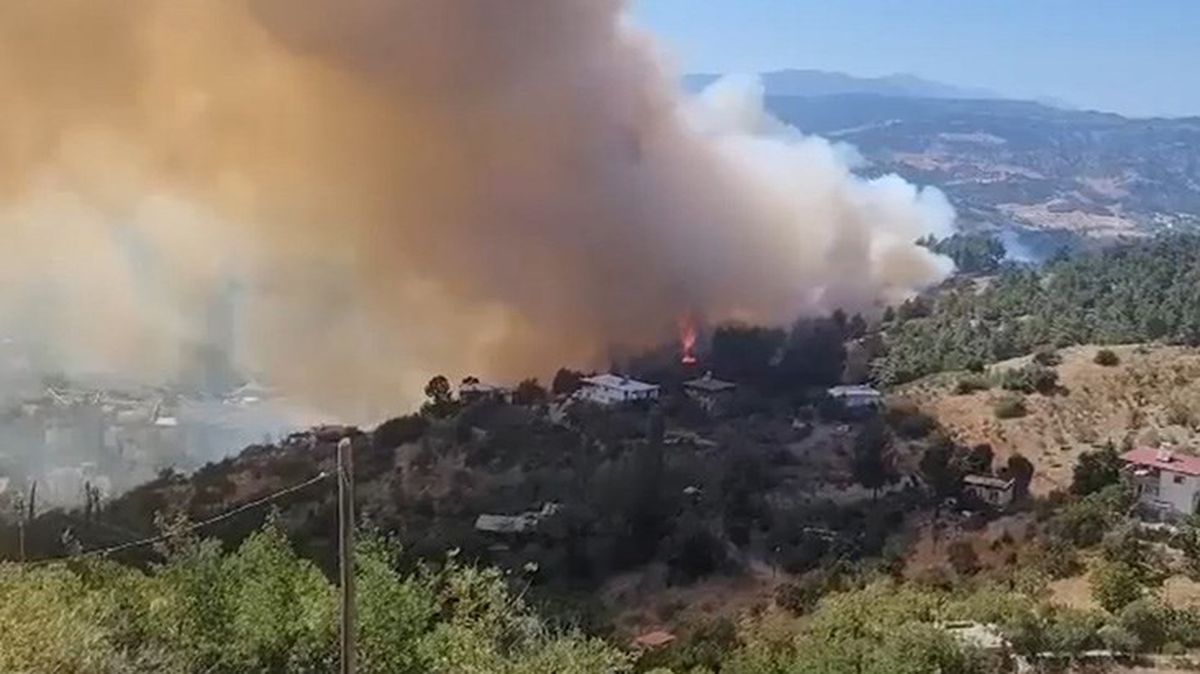 Kahramanmaraş'taki orman yangını evlere sıçradı! 6 saat sonra kontrol altına alındı