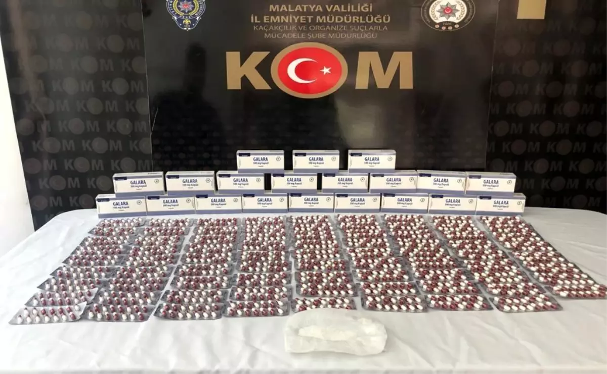 Malatya'da Şüpheli Araçta Uyuşturucu Hap Ele Geçirildi