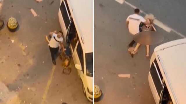 Bayıltana kadar darbettiği kadını araca alıp kaçıran caninin suç dosyası kabarık çıktı