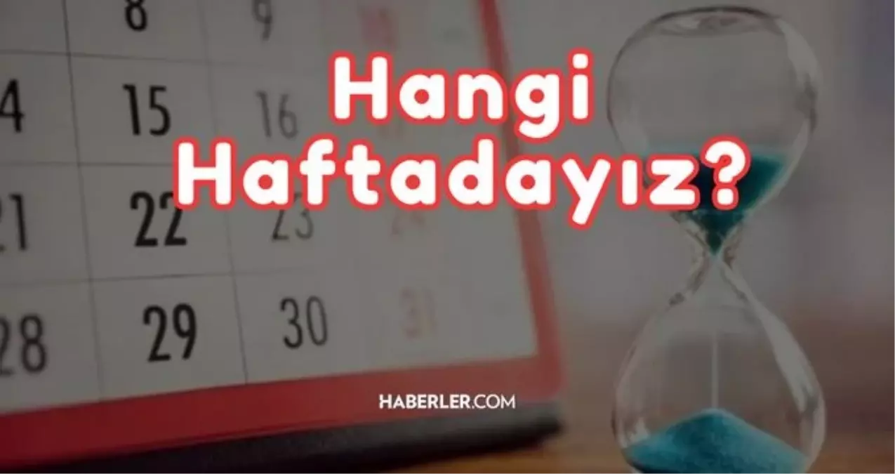 HANGİ HAFTADAYIZ 2023? | Hangi haftadayız, hangi aydayız? Şu anda hangi haftadayız? Kaçıncı haftadayız? 2023 Hafta numaralı! 24-30 Temmuz hangi hafta?