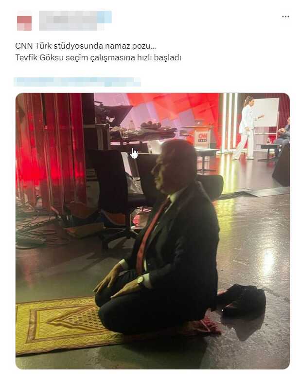 Namaz fotoğrafıyla gündem olan Tevfik Göksu sessizliğini bozdu: Oraya bizimle birlikte gelen birinin münasebetsizliği
