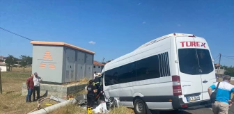 Tekirdağ'da işçi servisi kaza yaptı: 7 yaralı