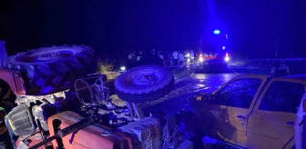 Denizli'de traktörle çarpışan otomobildeki kadın yolcu hayatını kaybetti
