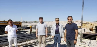 Aksaray'da Hasta Yakını Konuk Evi ve Külliyesi İnşaatı İncelendi