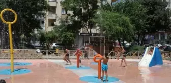Adana'da Çocuklar Sıcaktan Bunalınca Su Parkına Akın Etti