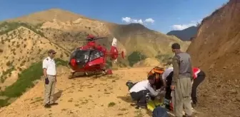 KOAH Hastası Naziya Aydın Ambulans Helikopterle Hastaneye Kaldırıldı