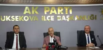 Ulaştırma Bakanı Abdulkadir Uraloğlu Yüksekova'da açıklama yaptı