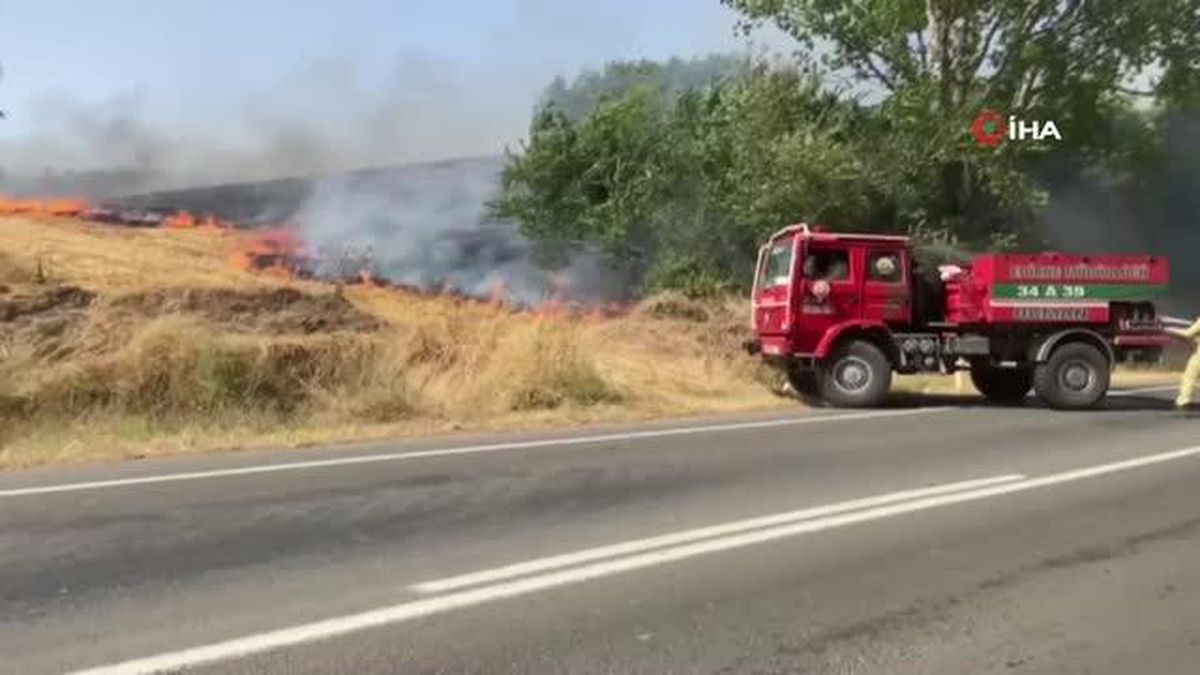 Edirne'de arazi yangını: Huzurevi boşaltıldı
