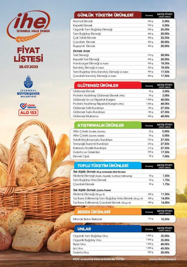 İstanbul'da Halk Ekmek fiyatlarına zam geldi! İşte yeni tarife