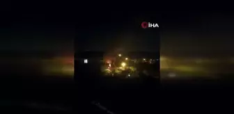 Ankara'da kontrolden çıkan tır şarampole yuvarlanıp alev aldı