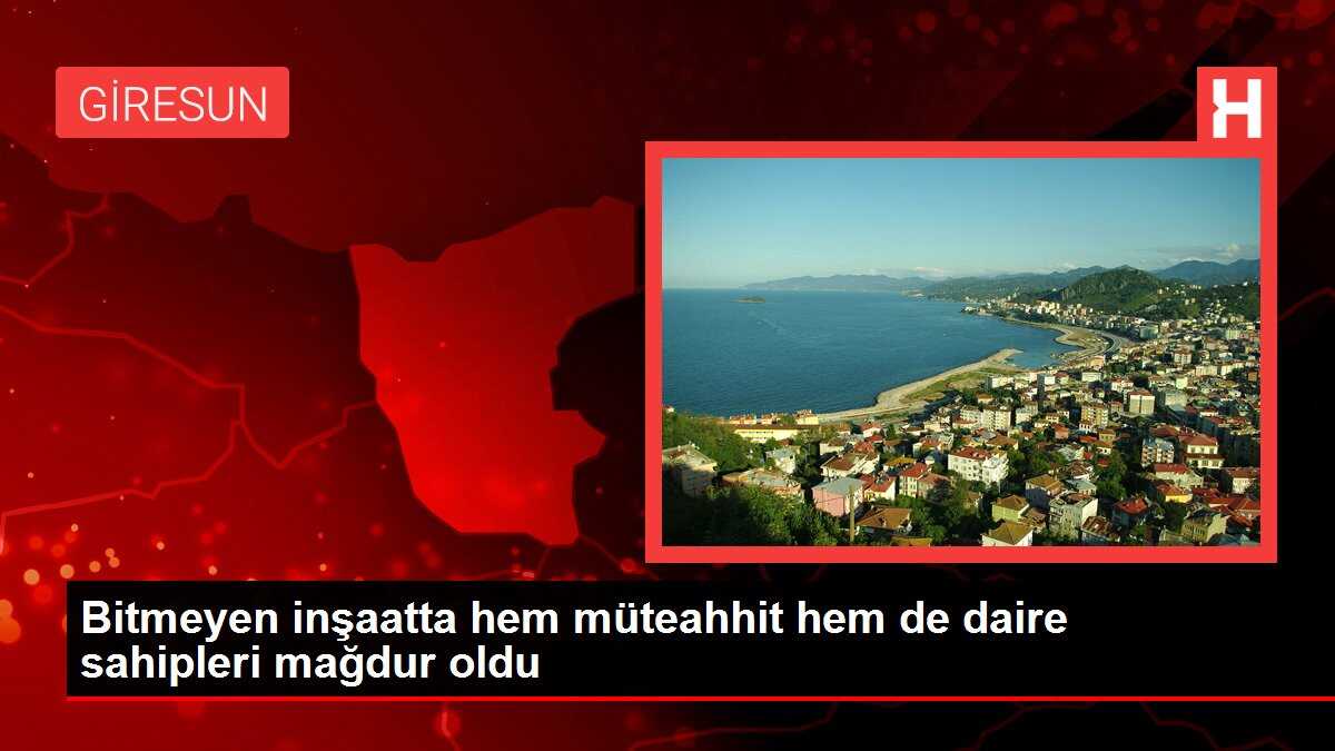 Bitmeyen inşaatta hem müteahhit hem de daire sahipleri mağdur oldu