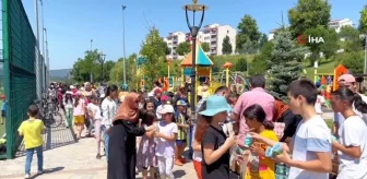 Kur'an kurslarına devam eden çocuklar yaz tatilini eğlenceli geçiyor