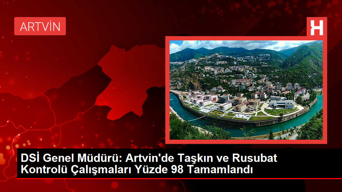 DSİ Genel Müdürü: Artvin'de Taşkın ve Rusubat Kontrolü Çalışmaları Yüzde 98 Tamamlandı