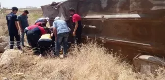 Nusaybin'de su tankı devrildi, bir kişi ağır yaralandı