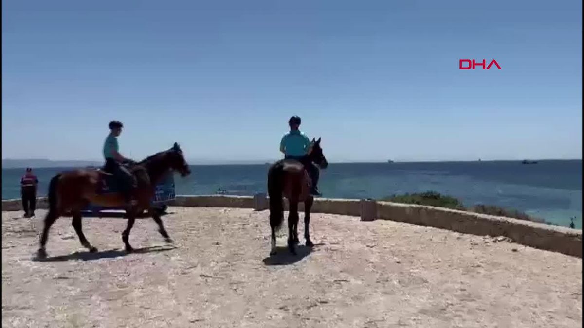 Bozcaada'da Jandarma Atlı Birlikleri Göreve Başladı