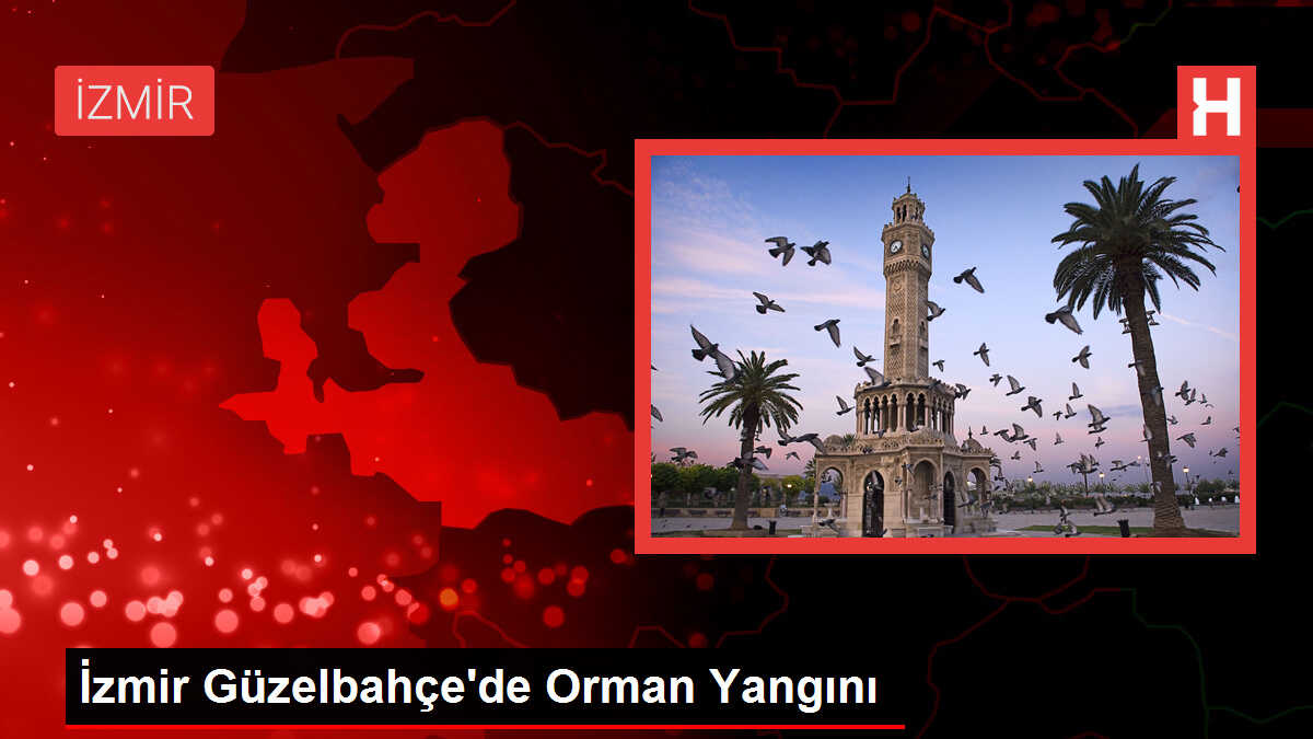 İzmir Güzelbahçe'de Orman Yangını