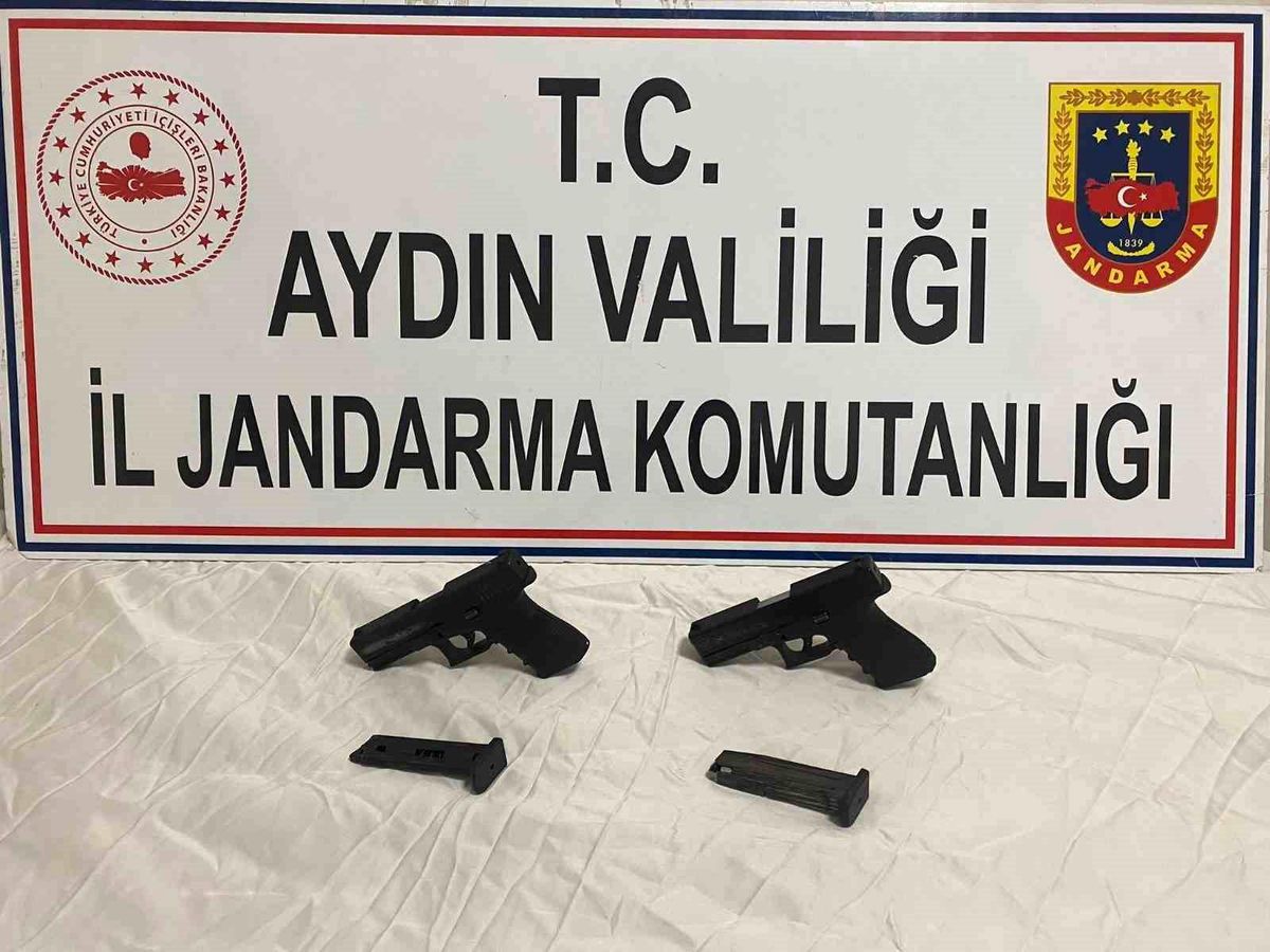 Aydın'da şok uygulama: Seri numarası kazınmış tabanca ele geçirildi