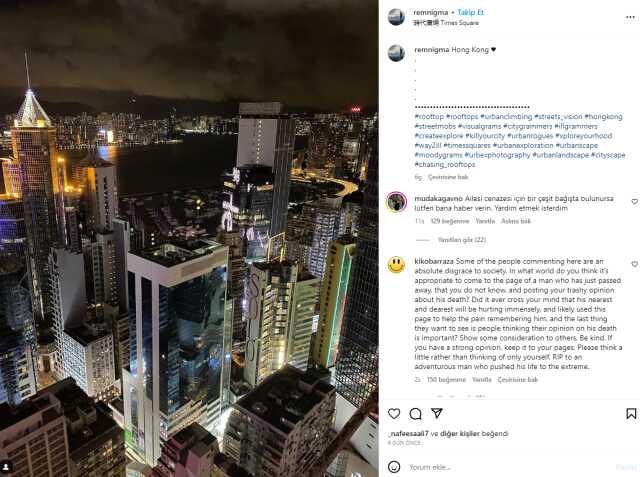 Ölüme meydan okuyan sosyal medya fenomeni Remi Lucidi 68'inci kattan düşerek öldü Ölüme meydan okuyan sosyal medya fenomeni Remi Lucidi 68'inci kattan düşerek öldü