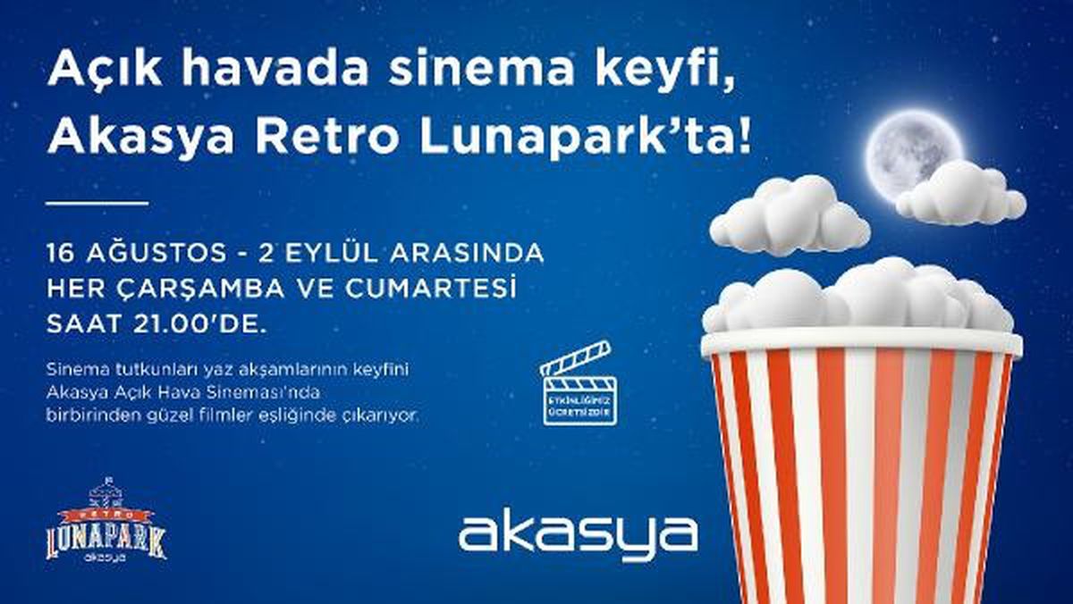 Akasya Açık Hava Sineması 16 Ağustos'ta Başlıyor
