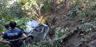 Giresun'da kamyonet uçuruma yuvarlandı: 1 ölü, 7 yaralı