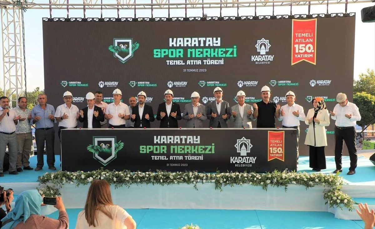 Karatay Belediyesi Karatay Spor Merkezi'nin Temelini Attı