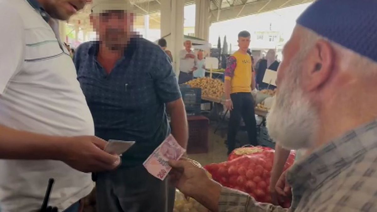 67 yaşındaki adam, pazarda sahte parayla alışveriş yaparken yakalandı