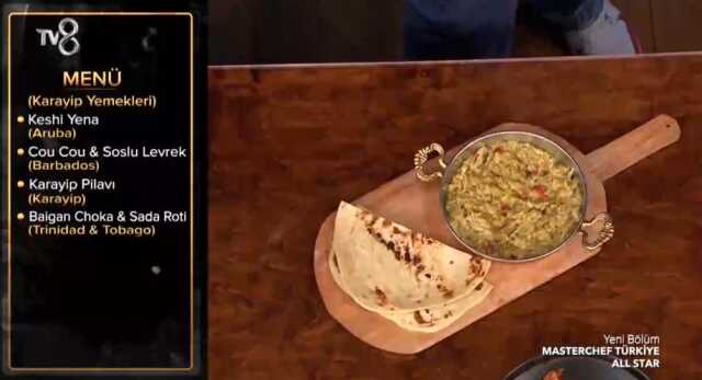Baigan Choka & Sada Roti tarifi! Masterchef Baigan Choka & Sada Roti nedir, nasıl yapılır? Baigan Choka & Sada Roti hangi ülkeye ait?