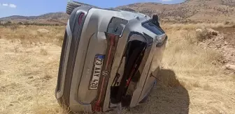 Gercüş'te devrilen otomobilin sürücüsü yaralandı