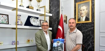 Eskişehir İnönü Belediye Başkanı Kadir Bozkurt, Orman Bölge Müdürü İsmail Çetin'i ziyaret etti