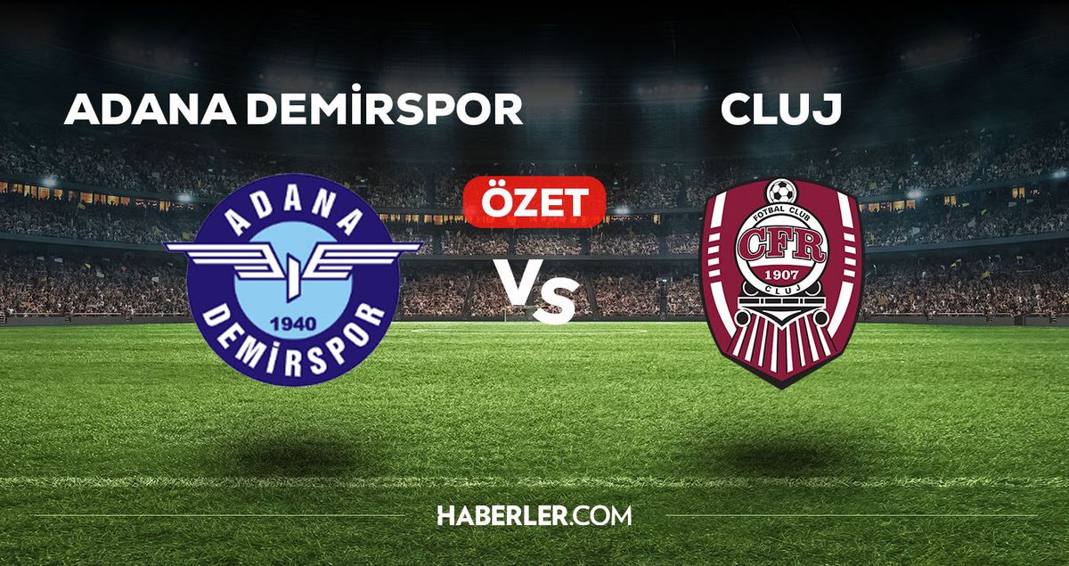 Adana Demirspor Cluj maç özeti! (VİDEO) Adana Demirspor Cluj maçı özeti izle! Adana Demirspor Cluj golleri kim attı, maç kaç kaç bitti?