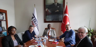 Ekvator Ginesi Ulaştırma Bakanı Trabzon Limanı'nda İncelemelerde Bulundu