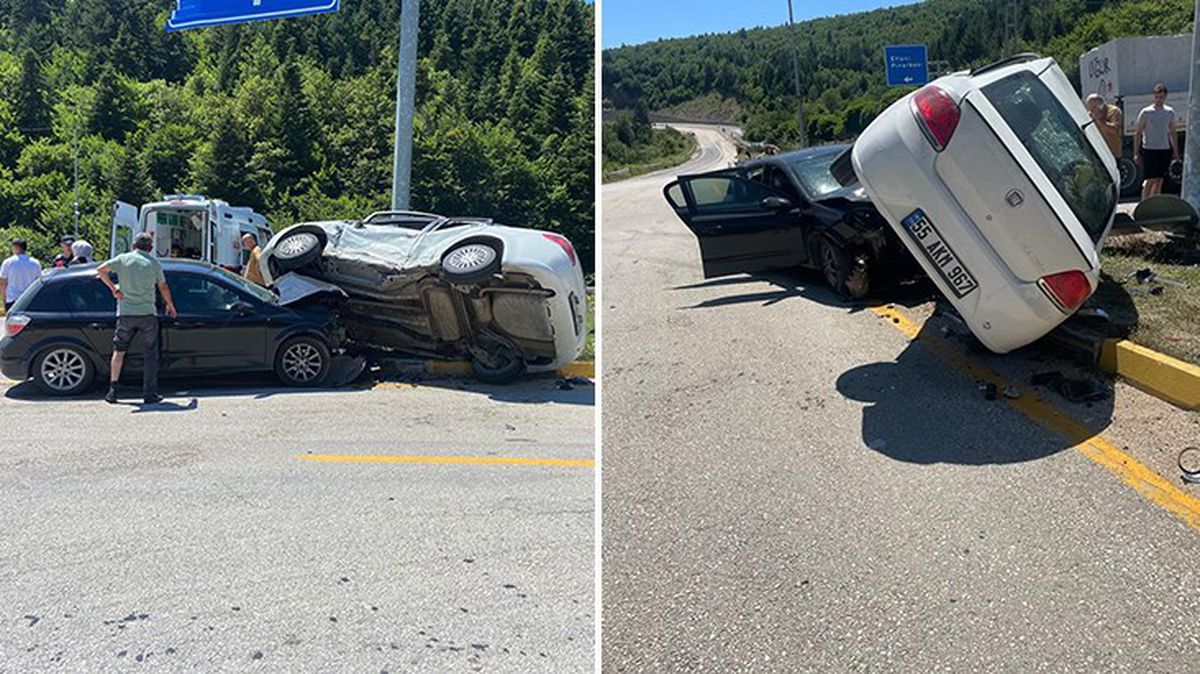 Karabük'te iki otomobilin çarpışması sonucu 3 yaşındaki çocuk hayatını kaybetti